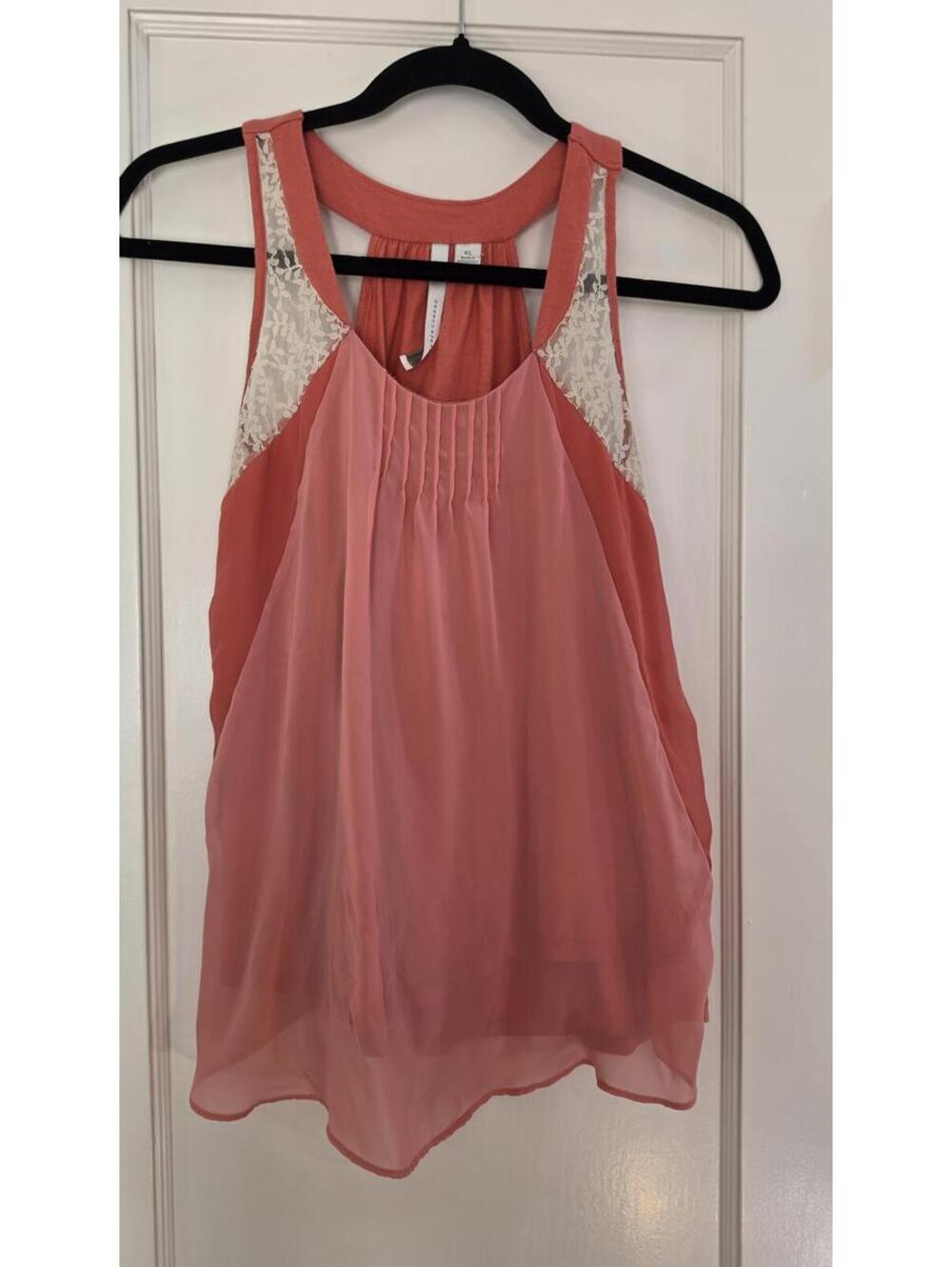 Coral Pink Lauren Conrad Sleeveless Top XS